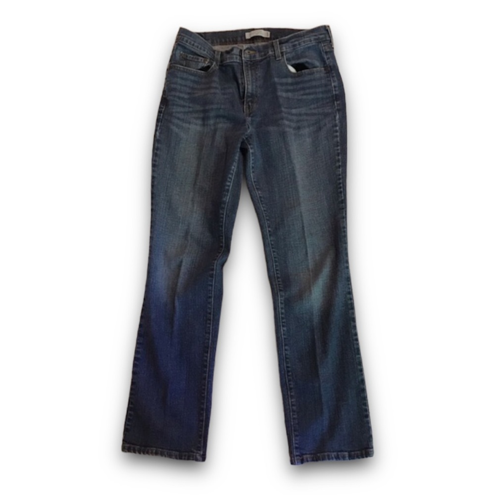 Levi’s 505 Straight Leg High Rise Red Tab Medium Wash Denim Blue Jeans - VGC